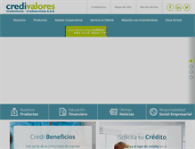 Tablet Screenshot of credivalores.com.co
